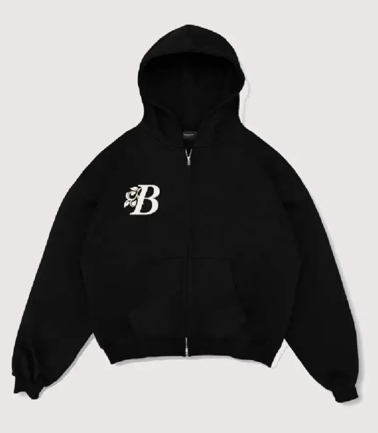 99 Based Antiq Logo Zip Hoodie Black