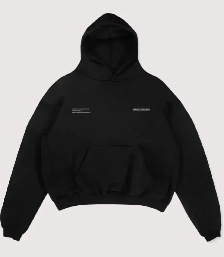 99 Based Signature Hoodie Black on Black