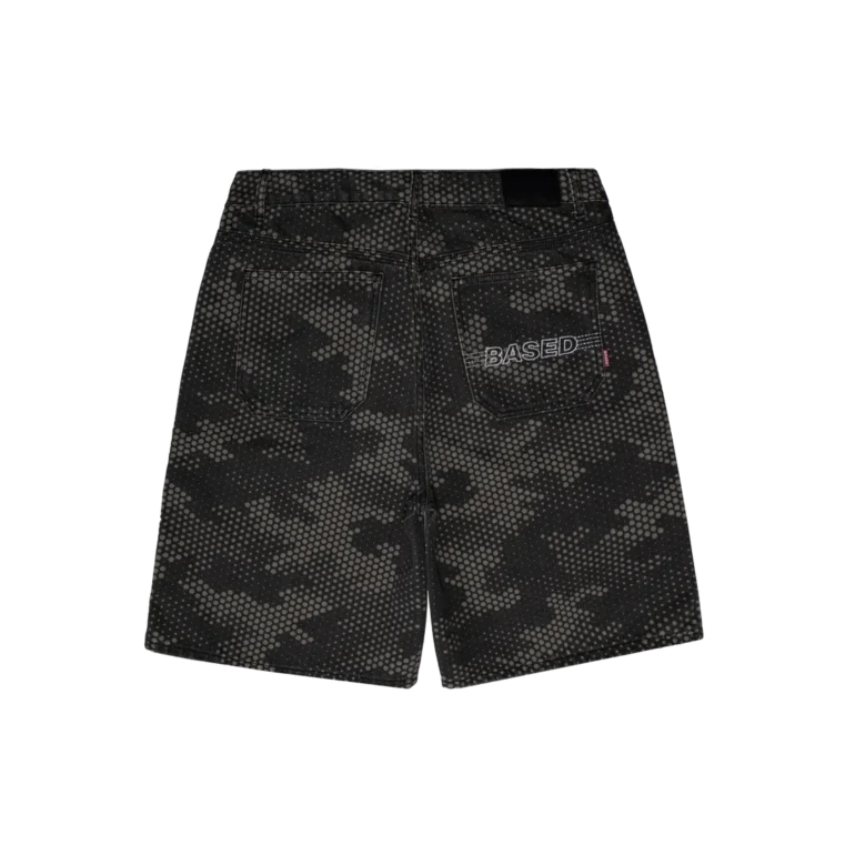 Finesse Based Denim Shorts [Digital Camo Dark]