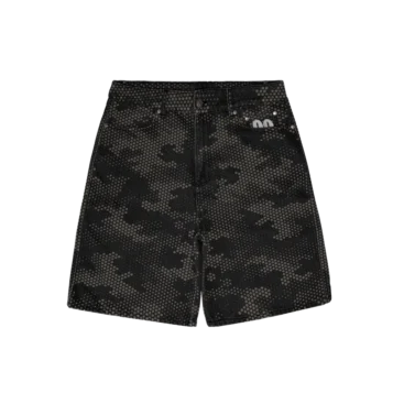 Finesse Based Denim Shorts [Digital Camo Dark]