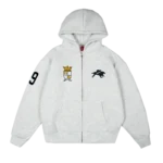 Royal Zip Hoodie [Grey Melange]