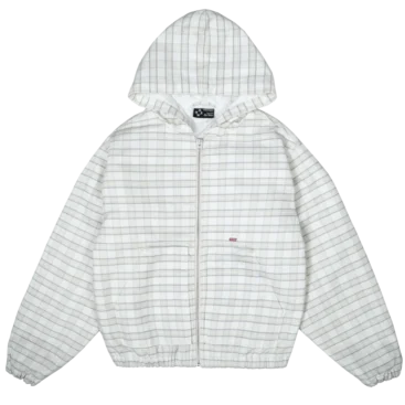 Work Canvas Jacket [Plaid White]
