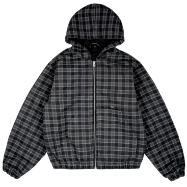Work Canvas Jacket [Plaid Black]