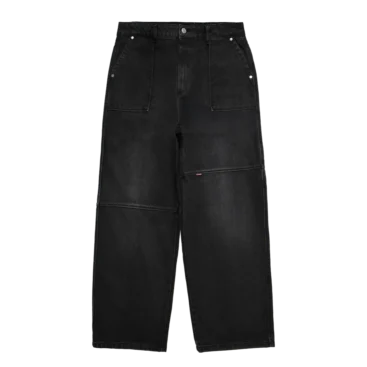 Work Canvas Pants [Waxed Black]